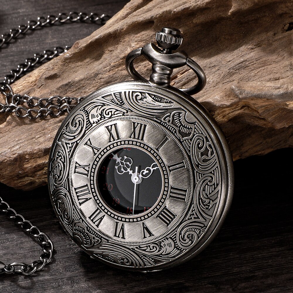 Vintage Collectible Guns - Jam Tangan Saku Vintage Warna Hitam