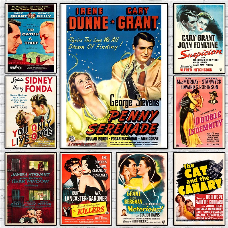 Vintage Collectible Posters - Poster Koleksi Film Cinta Klasik Amerika