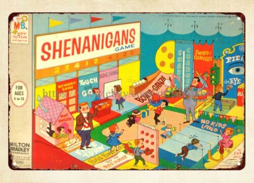 Vintage Collectibles Store - Papan Permainan Shenanigans 1964, papan tanda