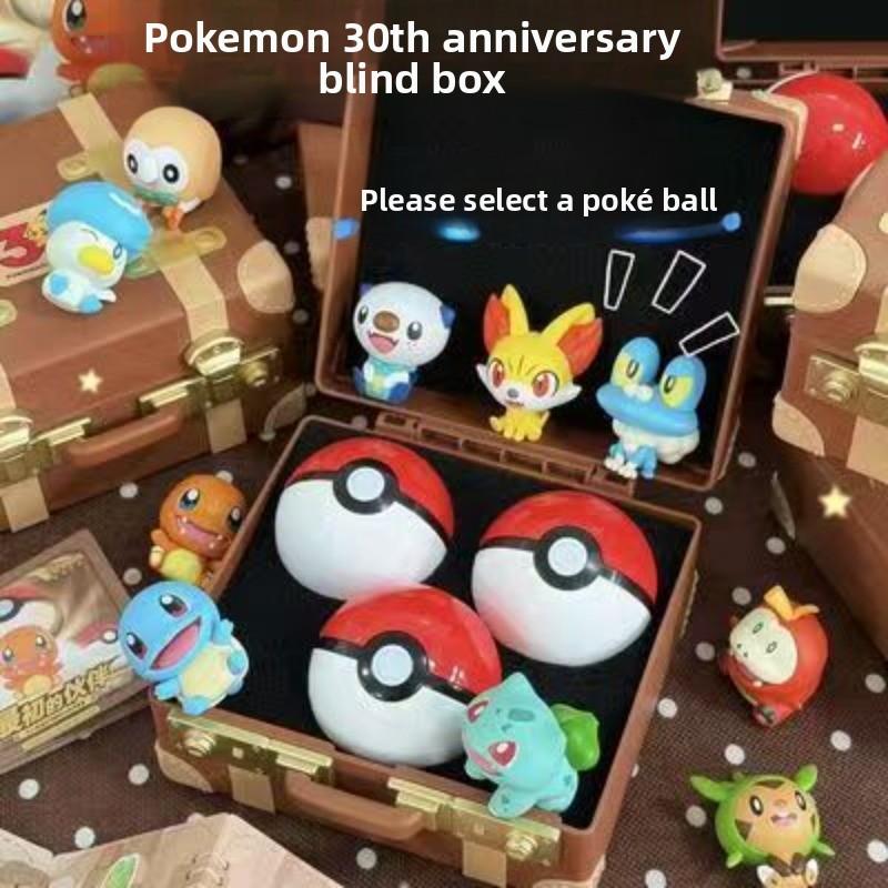 Vintage Collectibles Toys - Dengan Kotak Pokemon First Partners Blind‑box