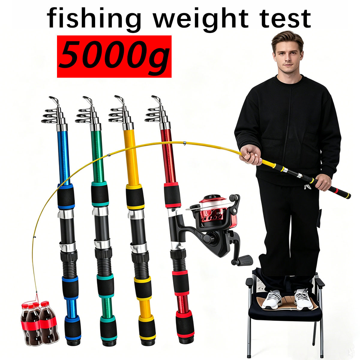 Kombo Joran Pancing Teleskopik - Developing Tank Reel ulasan dan harga
