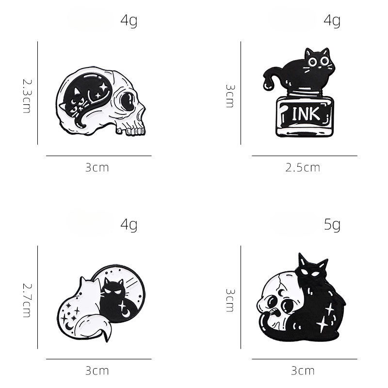 Koleksi Kucing Hitam Lucu Tana - Vintage Collectible Pins ulasan dan harga