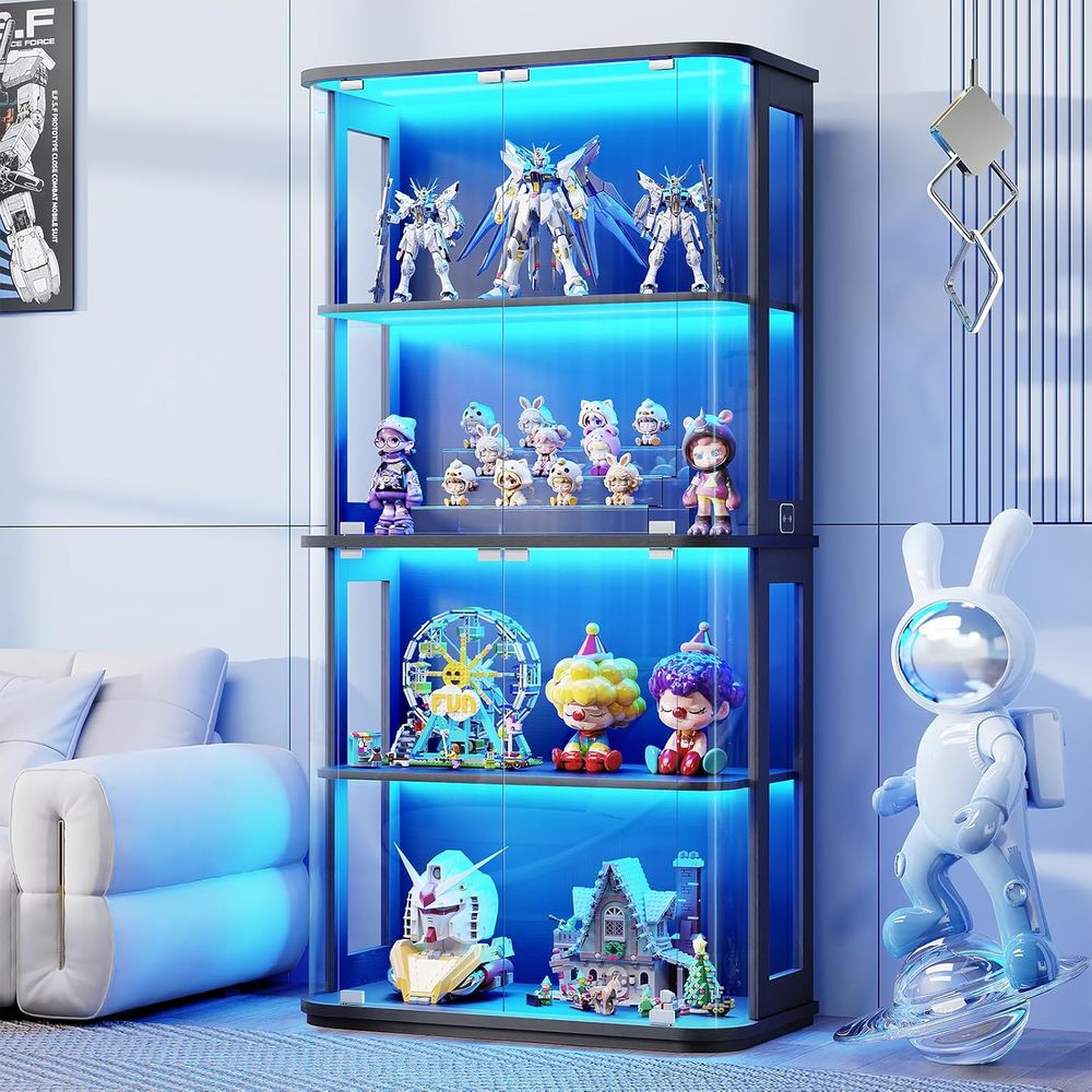 Lemari Pajangan Bulat dengan P - Collectible Collection ulasan dan harga
