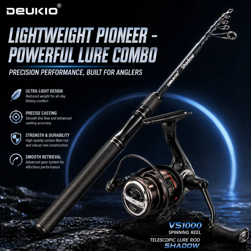 DEUKIO 1.68/1.8M Joran Pancing - Developing Tank Reel ulasan dan harga