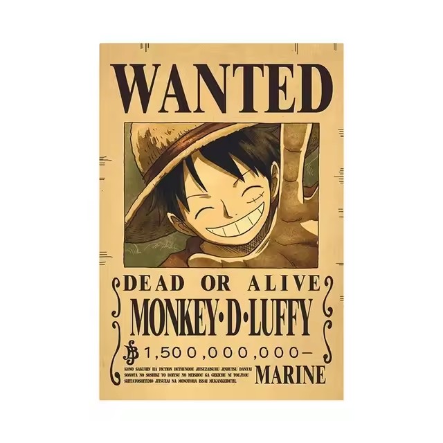 Poster Anime One Piece Bounty  - Vintage Collectible Posters ulasan dan harga