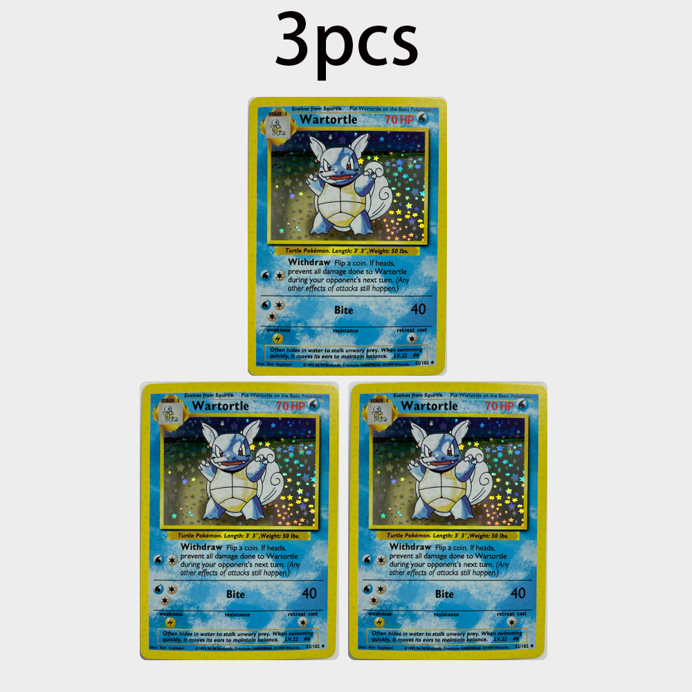 DIY PTCG Anime Wartortle Kartu - Vintage Pokemon Collectible ulasan dan harga