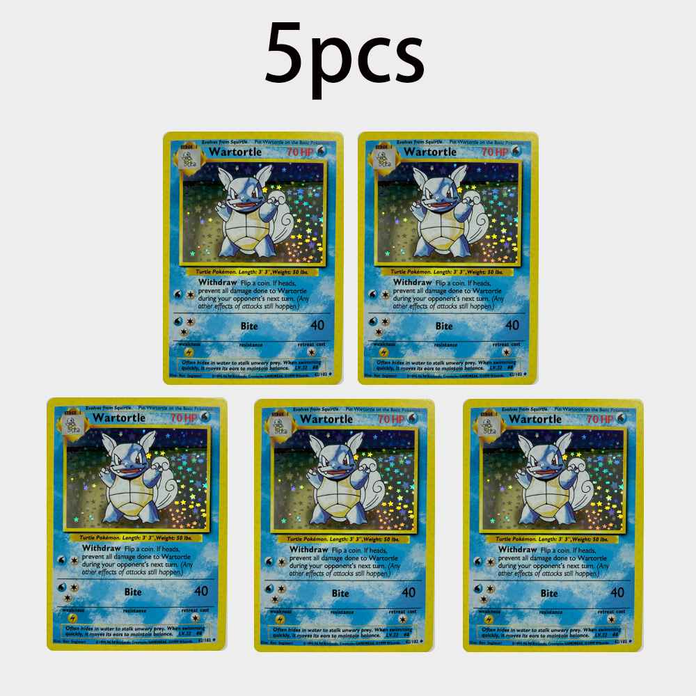 DIY PTCG Anime Wartortle Kartu - Vintage Pokemon Collectible ulasan dan harga